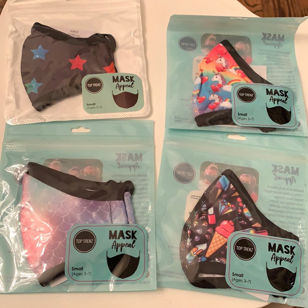 Kids Masks (Girls) - Pack of 4